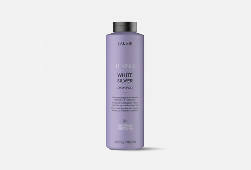 WHITE SILVER SHAMPOO 1000 мл Тонирующий шампунь для волос LAKME