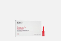 Collagen Age Filler EFFECT ANTI-AGE BOOSTING AMPOULES 7 шт Омолаживающие ампулы для лица KORFF