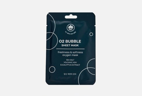 O2 BUBBLE SHEET MASK 1 шт Пузырьковая тканевая маска NAME SKIN CARE