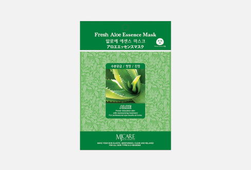 Facial mask with Aloe Vera 23 г Маска тканевая для лица MIJIN CARE
