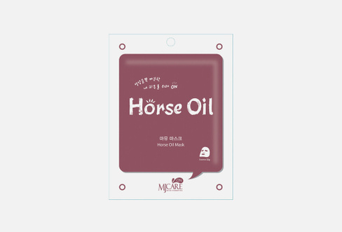 ON HORSE OIL MASK 1 шт Тканевая маска для лица MIJIN CARE