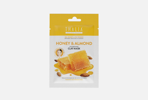 Honey & Almond Nourishing 15 мл Маска глиняная для лица THALIA NATURAL BEAUTY