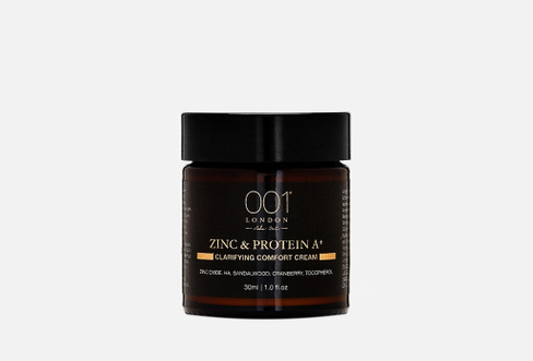 Zinc & Protein A+ Clarifying Comfort 30 мл Увлажняющий и матирующий крем для лица 001 SKINCARE LONDON