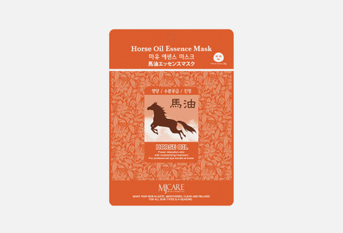 HORSE OIL ESSENCE MASK 1 шт Тканевая маска для лица MIJIN CARE