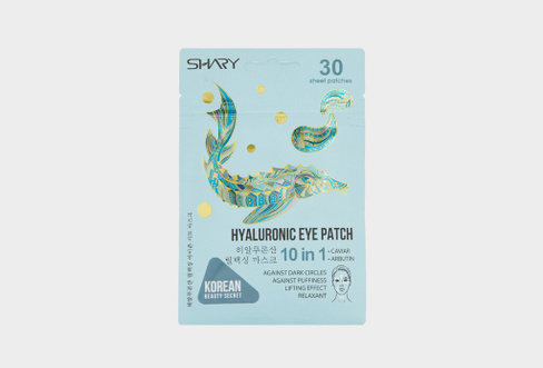 10-in-1 Hyaluronic Relaxant sheet Patches 30 шт Гиалуроновые тканевые патчи-релаксанты 10 в 1 SHARY