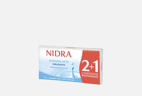 TRIPACK MILK BAR SOAP WITH MILK PROTEINS 3 шт Мыло твердое увлажняющее с молочными протеинами NIDRA