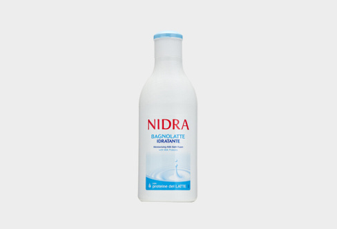 MILK BATH FOAM WITH MILK PROTEINS 750 мл Пена-молочко для ванны с молочными протеинами увлажняющая NIDRA