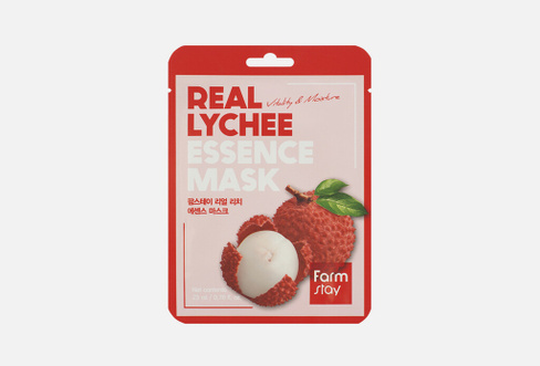 REAL LYCHEE ESSENCE MASK 23 мл Тканевая маска для лица FARM STAY