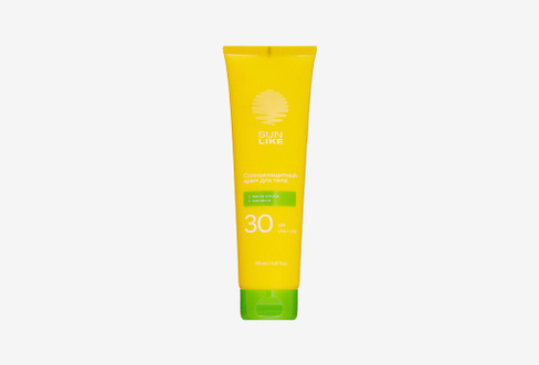 Coconut oil and panthenol 150 мл Солнцезащитный крем для тела SPF30 SUNLIKE