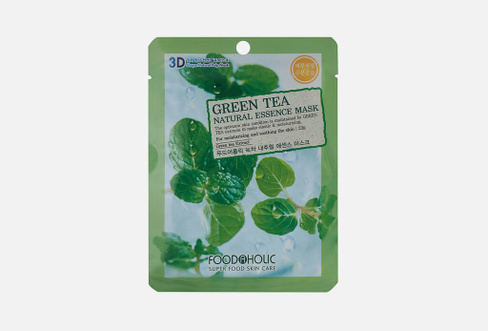 GREEN TEA 1 шт Маска для лица FOODAHOLIC