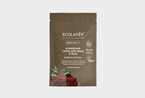 COFFEE & CINNAMON 40 г Скраб для лица и тела ECOLATIER